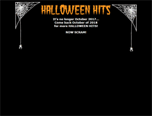 Tablet Screenshot of halloweenhitswebsite.com